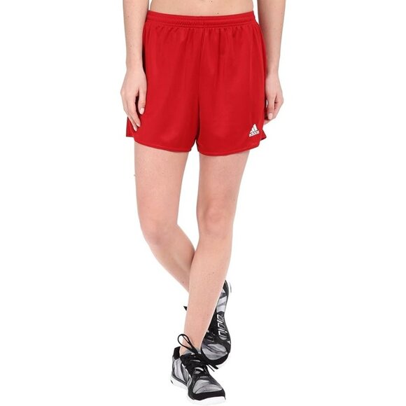 Adidas NWT Womens Parma 16 Shorts Power Red White Size Medium - Picture 1 of 7